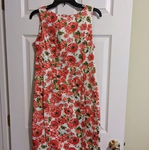 Talbots flowered cotton dress